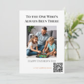 Vatertagskarte - immer da gewesen einladung (Stehend Vorderseite)
