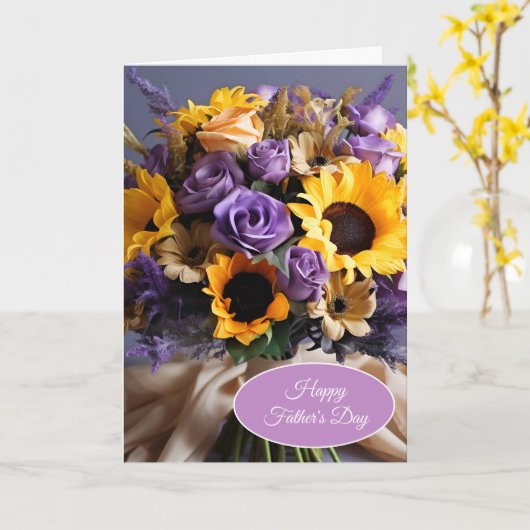 Vatertagskarte Karte (Gelbe Blume)