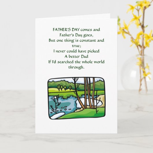 Vatertagskarte Karte (Gelbe Blume)