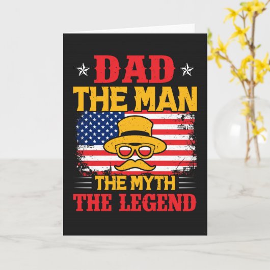 Vatertagskarte Karte (Gelbe Blume)