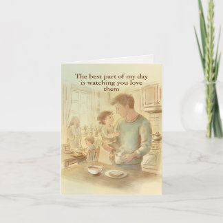 Vatertagskarte - klein gefaltet feiertagskarte