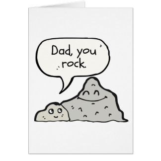 Vatertagskarte, lustig, Vater, du Rock