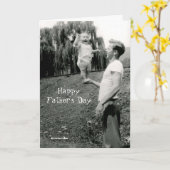 Vatertagskarte mit Balancing Baby Karte (Gelbe Blume)