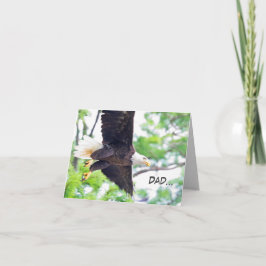 Vatertagskarte mit Bald-Adler Karte