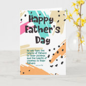 Vatertagskarte mit Bibelverse Karte (Gelbe Blume)