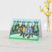 Vatertagskarte mit Donkey Karte (Gelbe Blume)