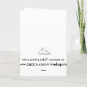 Vatertagskarte mit FLEISCH! Karte (Rückseite)