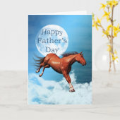 Vatertagskarte mit Geißelpferd Karte (Gelbe Blume)