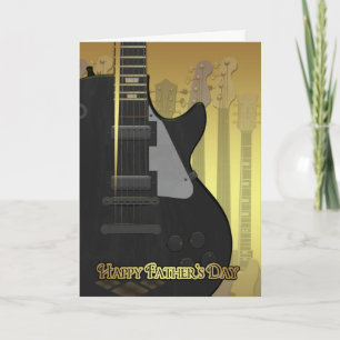 Vatertagskarte mit Gitarre Karte