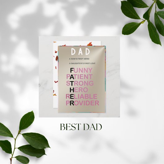 Vatertagskarte oder Vatertagskarte Feiertagskarte