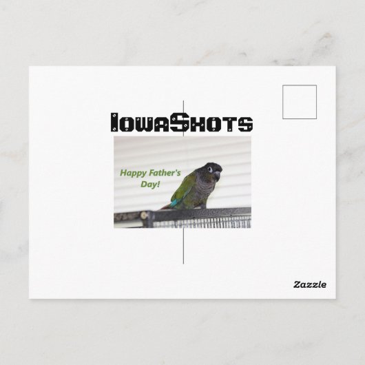 Vatertagskarte Postkarte (Rückseite)