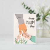 Vatertagskarte Postkarte (Stehend Vorderseite)