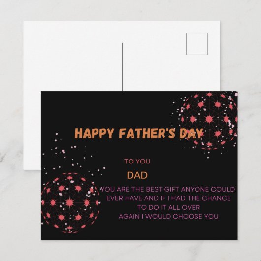 Vatertagskarte Postkarte (Vorne/Hinten)