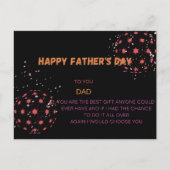 Vatertagskarte Postkarte (Vorderseite)