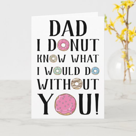 Vatertagskarte spenden karte (Gelbe Blume)