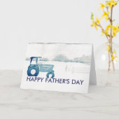 Vatertagskarte: Traktor Karte (Gelbe Blume)