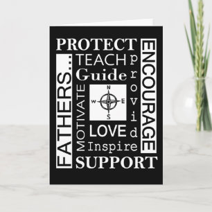 Vatertagskarte/Typografie Karte