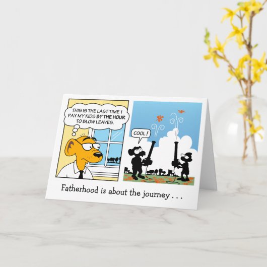 Vatertagskarte: Vaterschaft Karte (Gelbe Blume)