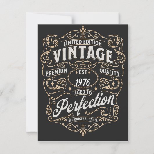 Vatertagskarte. Vintage Ausgabe. Älterwerden Feiertagskarte (Vorderseite)