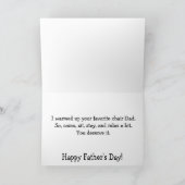 Vatertagskarte vom Hund Karte (Innenseite)