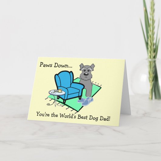 Vatertagskarte vom Hund Karte (Vorderseite)