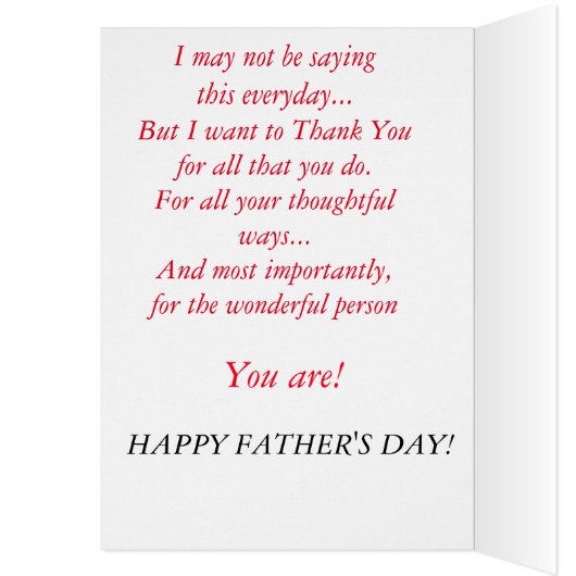 Vatertagskarte/Weltbester Vater (Innen (Links))