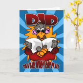 Vatertagskarte - Witziger Cartoon Karte (Gelbe Blume)