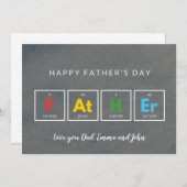 Vatertagskarten Cool farbenfroh Dankeskarte (Vorne/Hinten)