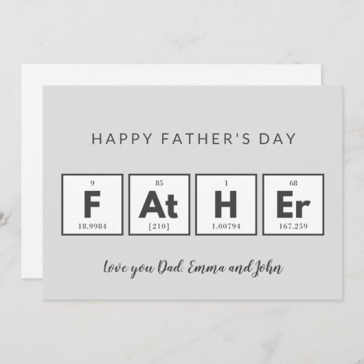 Vatertagskarten Cool Spaß Dankeskarte (Vorne/Hinten)