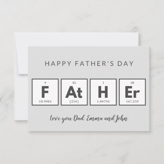 Vatertagskarten Cool Spaß Mitteilungskarte (Vorderseite)