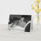 Vatertagskatze Karte (Gelbe Blume)