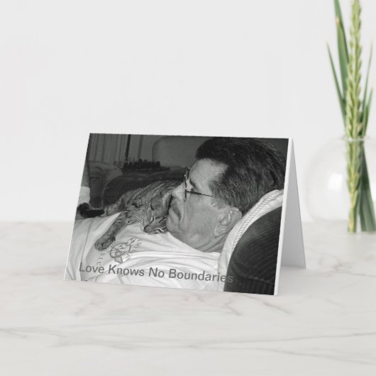 Vatertagskatze Karte (Vorderseite)