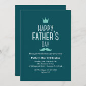 Vatertagskroneneinladung Einladung (Vorne/Hinten)