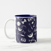 Vatertagsmarine Zweifarbige Tasse (Links)