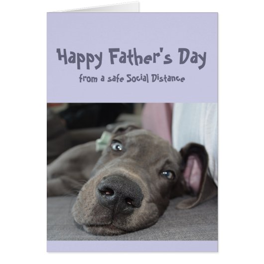 Vatertagspass Soziale Distanzierung Großer Dog (Vorne)