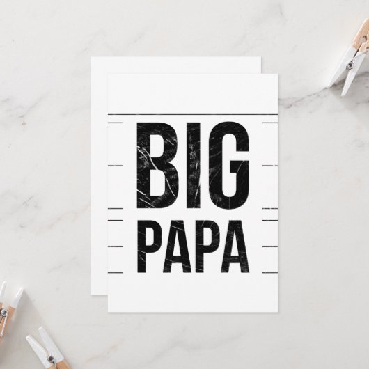 Vatertagspräsentationen Karte (Vorderseite/Rückseite Beispiel)