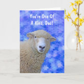 Vatertagsschaf Karte (Gelbe Blume)