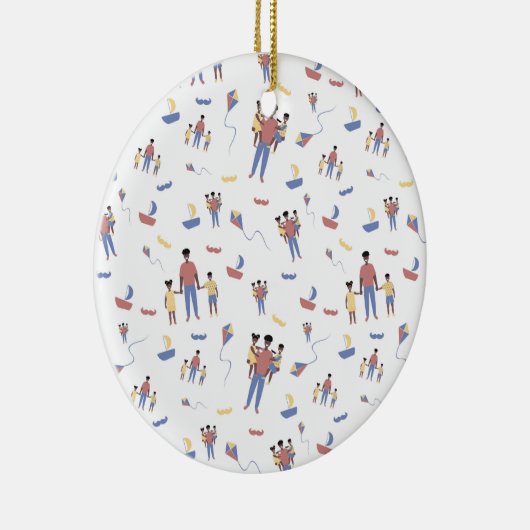 Vatertagsschmuck Keramik Ornament (Rechts)