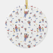 Vatertagsschmuck Keramik Ornament (Vorne)