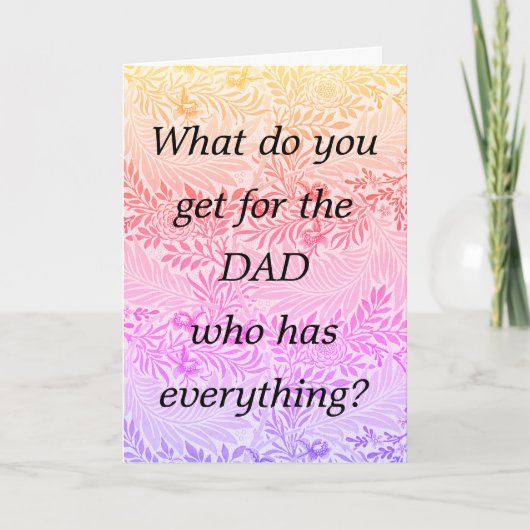 Vatertagsschwangerschaft offenbart neuen Großvater Feiertagskarte (Vorderseite)