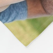 Vatertagsscript Weltbester Vater Foto Fleecedecke (Ecke)