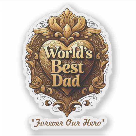 "Vatertagstern" Aufkleber (Vorderseite)