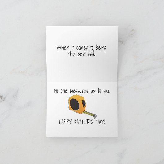 Vatertagstools geklappte Grußkarte Karte (Innenseite)