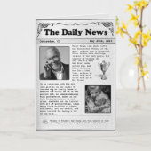 Vatertagszeitung (anpassbar) karte (Gelbe Blume)