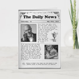 Vatertagszeitung (anpassbar) karte