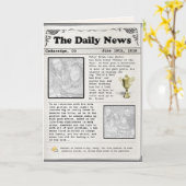 Vatertagszeitung (anpassbar) karte (Gelbe Blume)