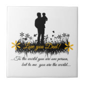 Vatertagszitat Fliese (Vorderseite)