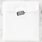 Vatertagwitz Quadratischer Aufkleber (Tasche)