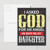 Vatertochter Angel - Liebe Postkarte (Vorne/Hinten)