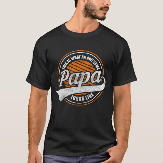Vatertochter Eltern Starkes Retro T-Shirt (Vorderseite)